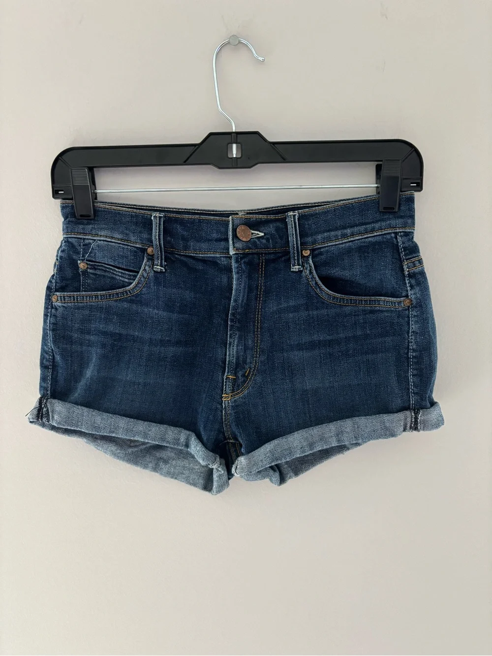 MOTHER Denim Shorts Size 26 Distressed Cutoff Jean Shorts